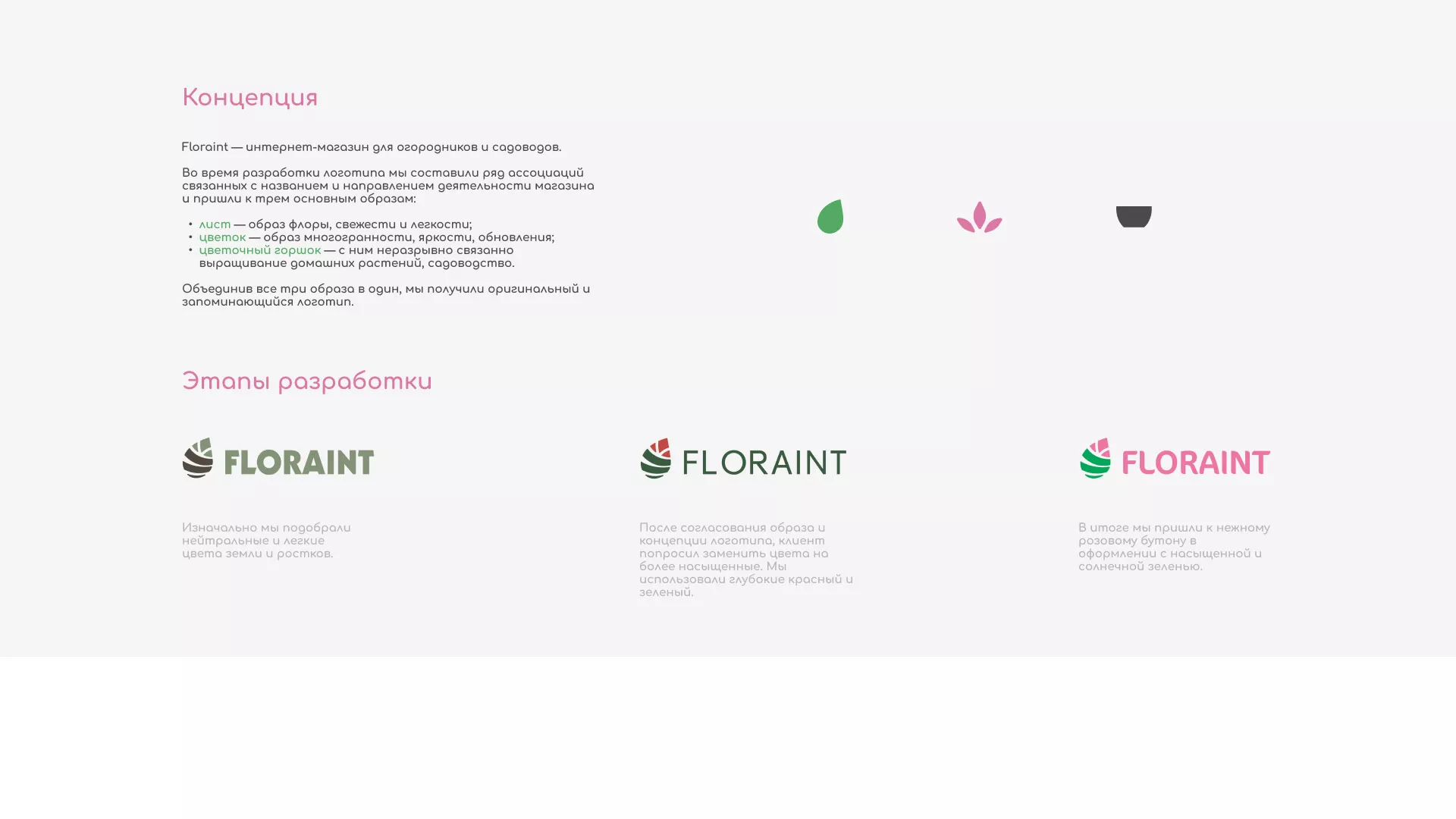 Создание логотипа и интернет-магазина «FLORAINT» в Нальчике