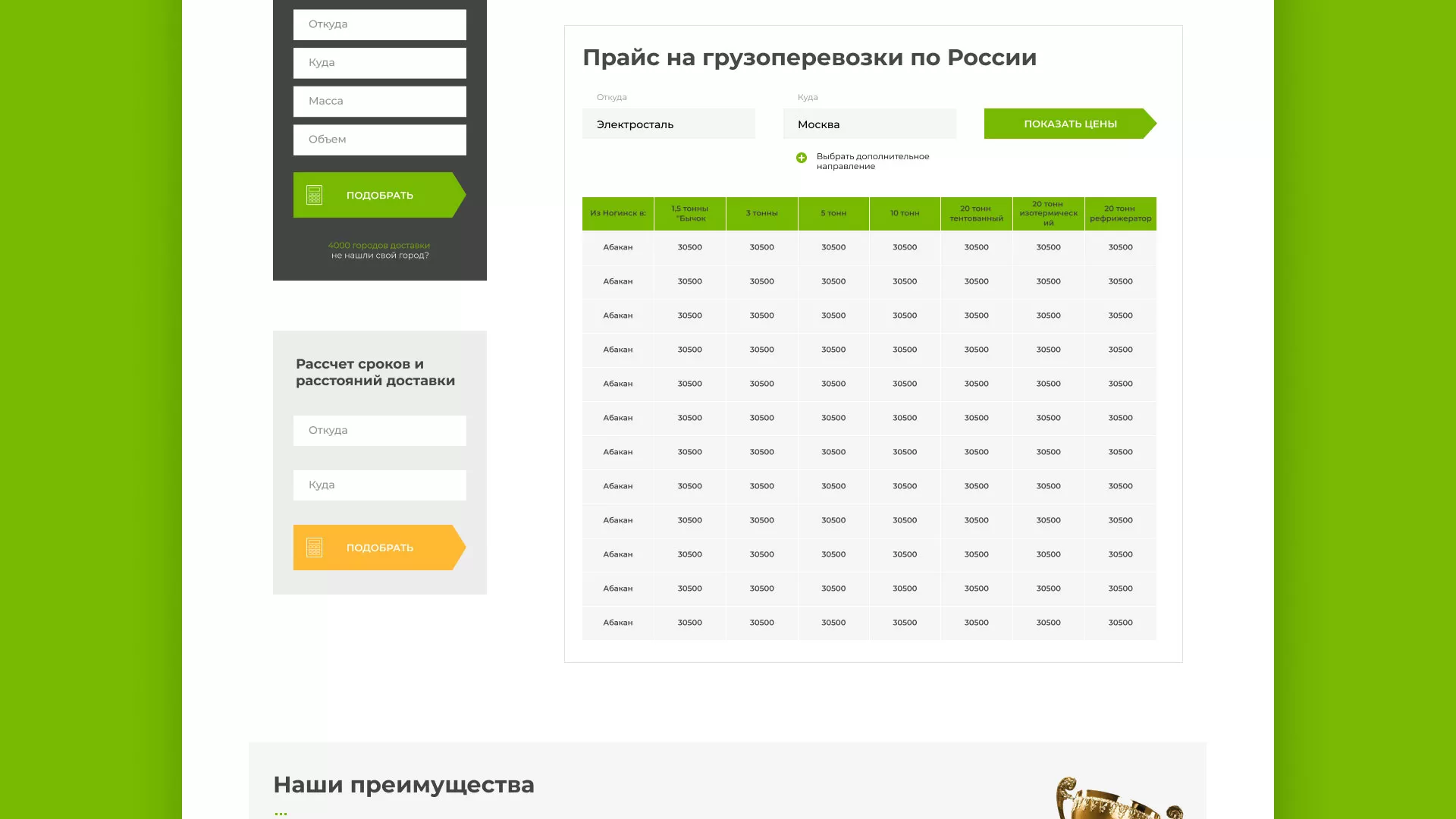 Разработка логотипа и сайта компании «Инком-Логистика» в Нальчике